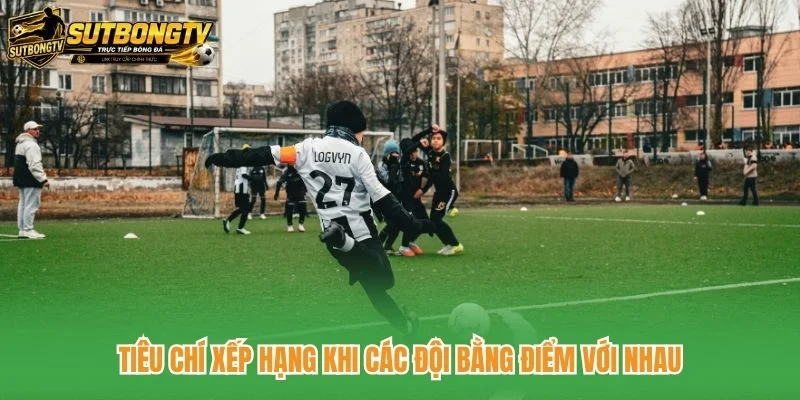 Tiêu chí xếp hạng khi các đội bằng điểm với nhau